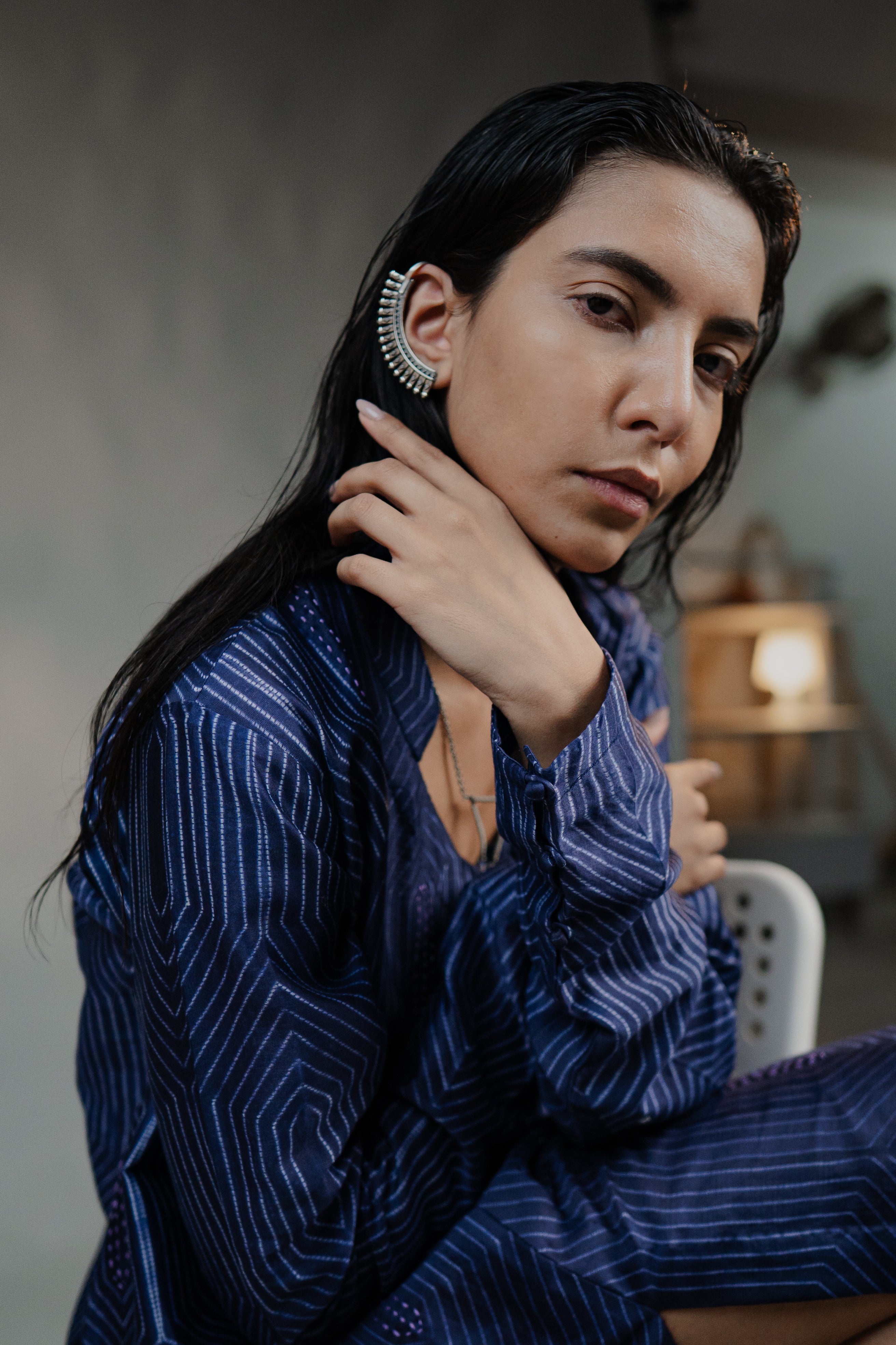 Celestial Prism - Shibori Kurta