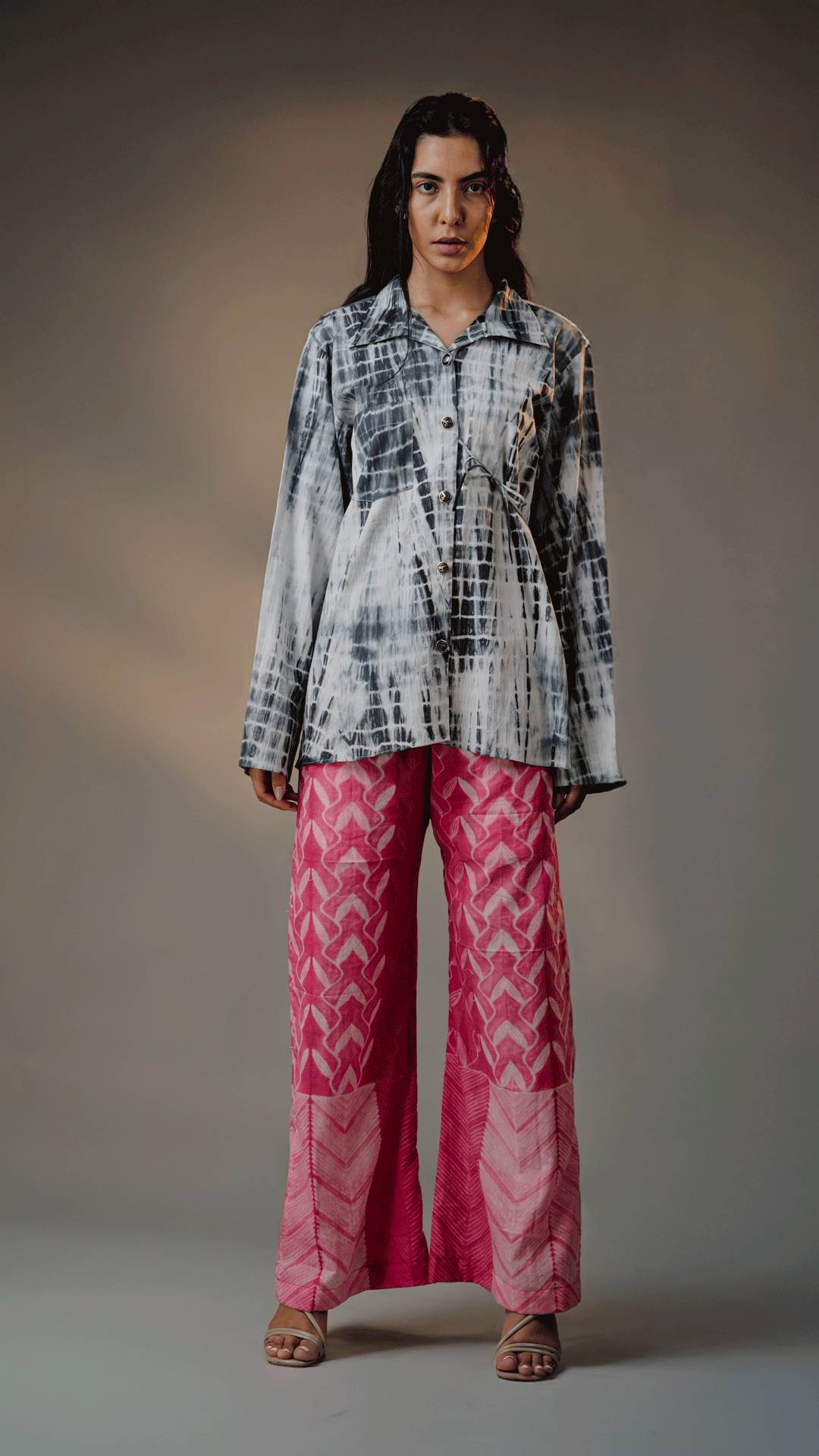 Kanoko Shibori Black& White