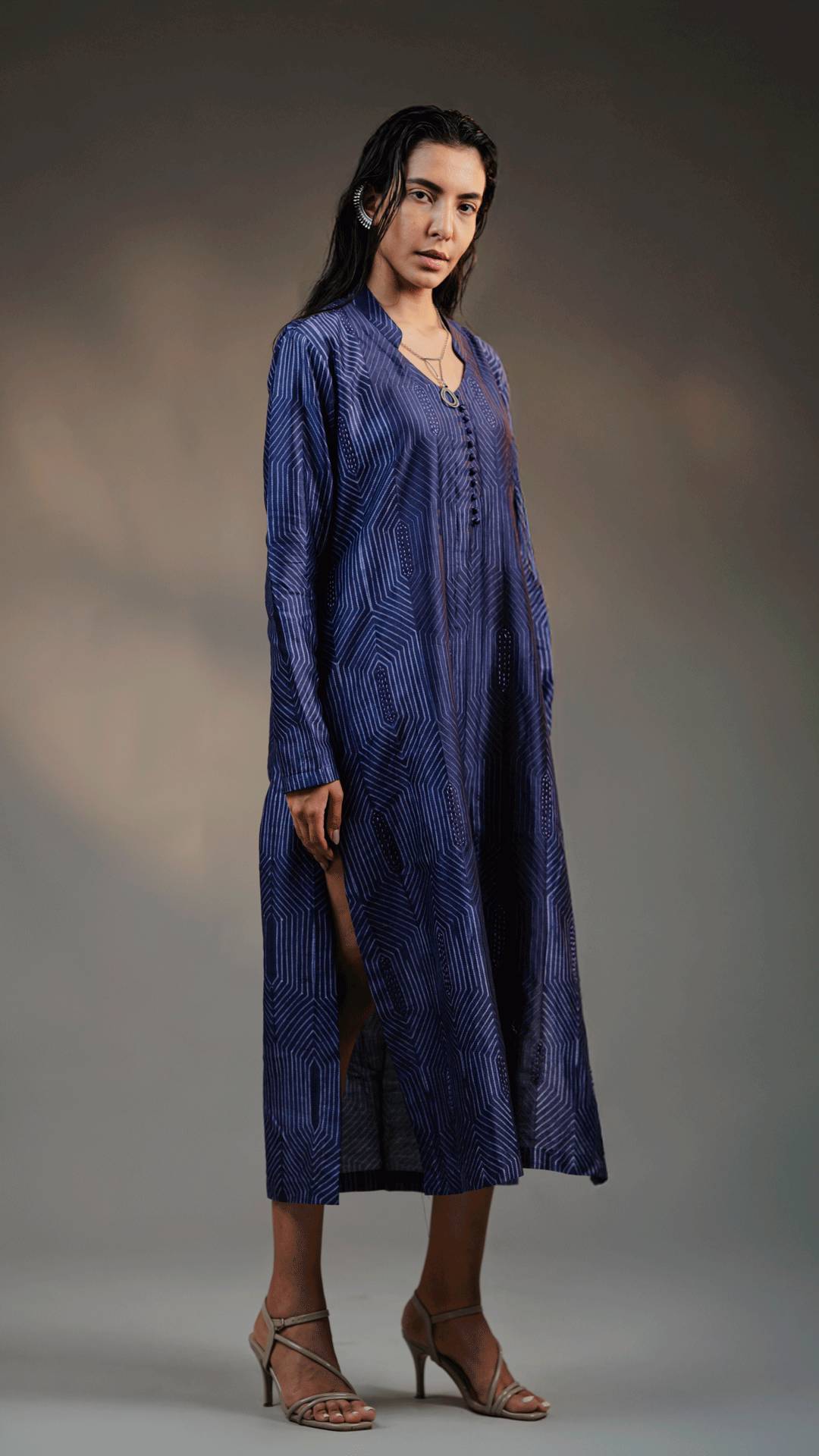 Celestial Prism - Shibori Kurta