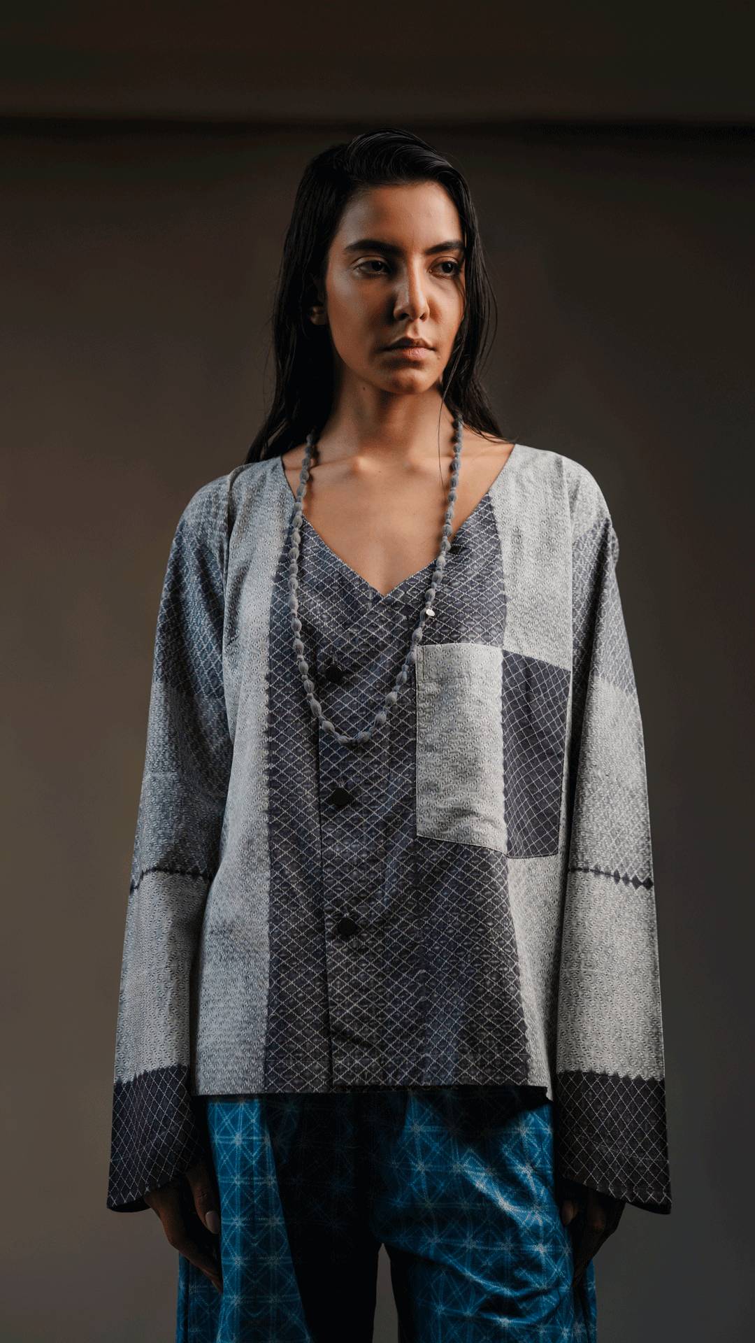 Spider web Kimono Shirt