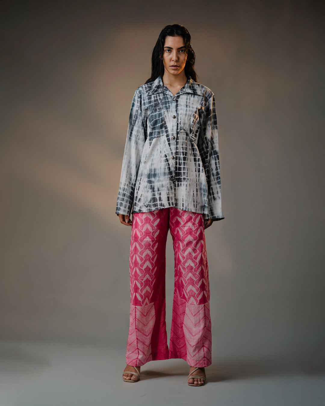 Kanoko Shibori Black& White