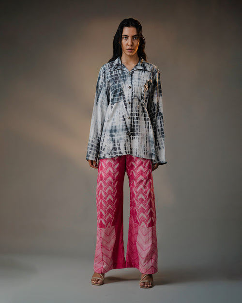 Kanoko Shibori Black& White