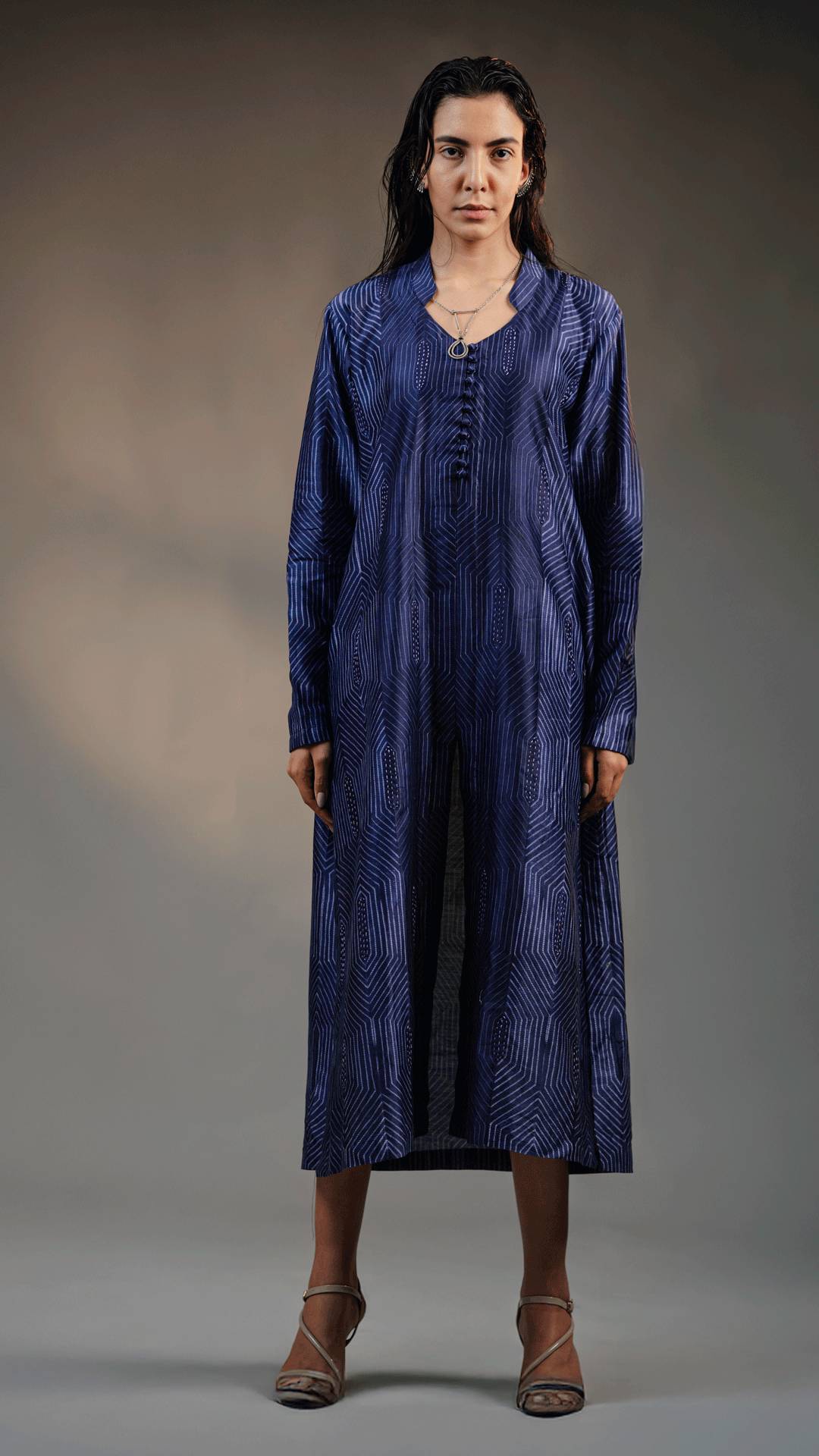 Celestial Prism - Shibori Kurta