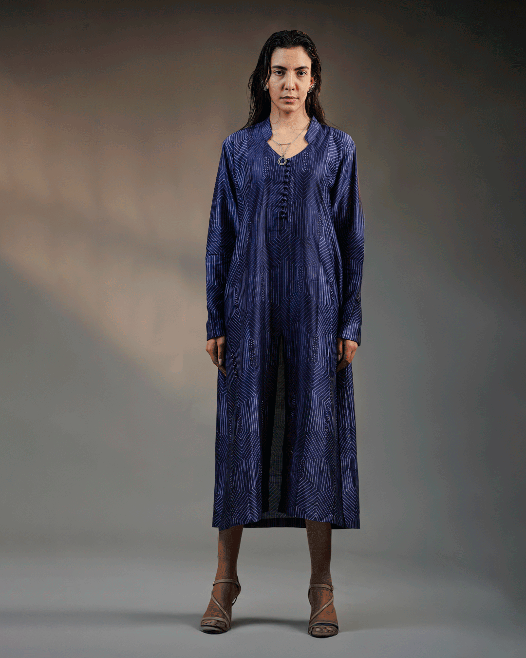 Celestial Prism - Shibori Kurta