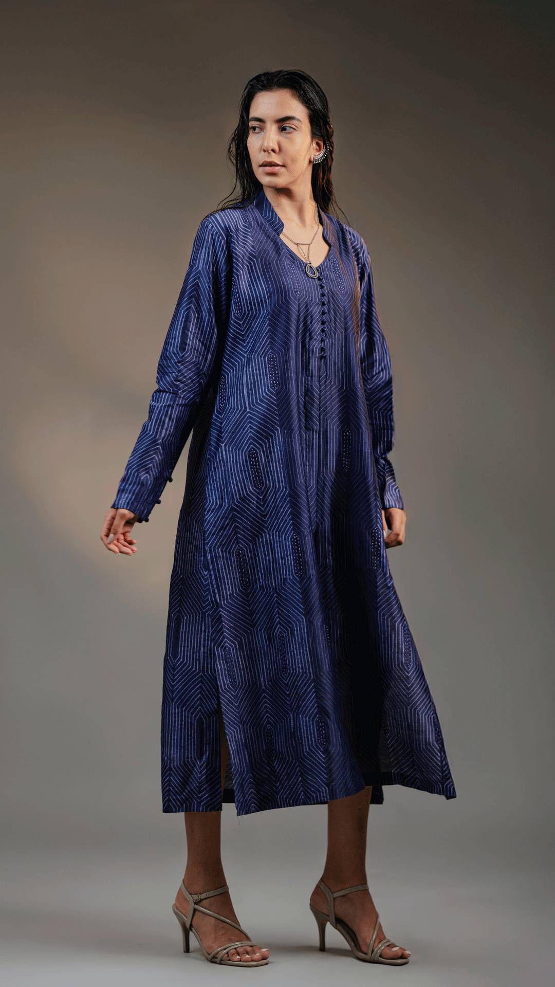 Celestial Prism - Shibori Kurta