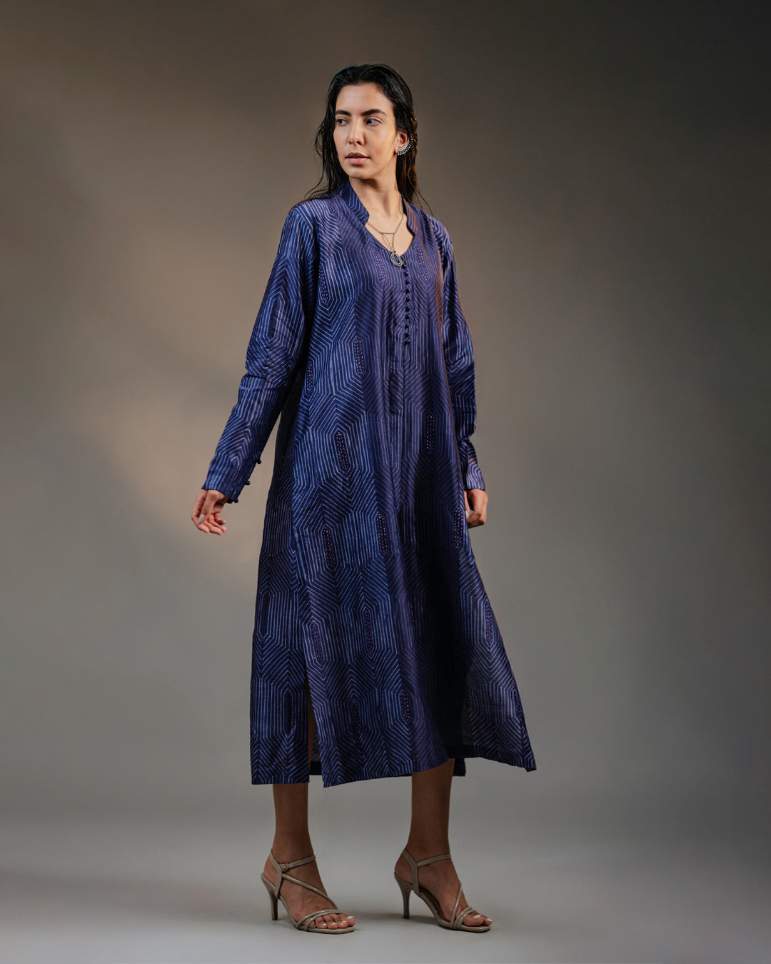 Celestial Prism - Shibori Kurta