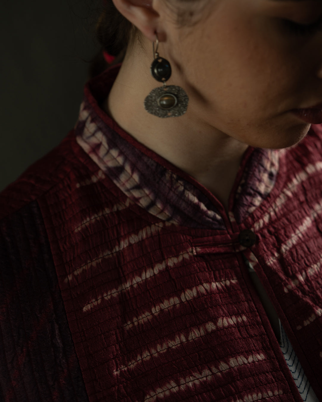 Red Ocean Shibori Jacket