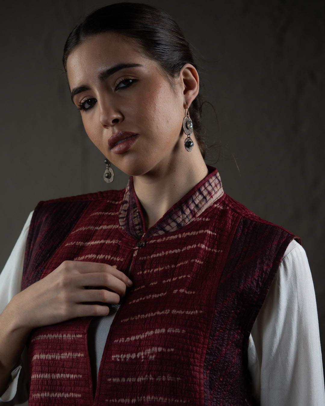 Red Ocean Shibori Jacket