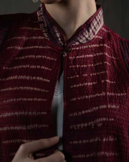 Red Ocean Shibori Jacket