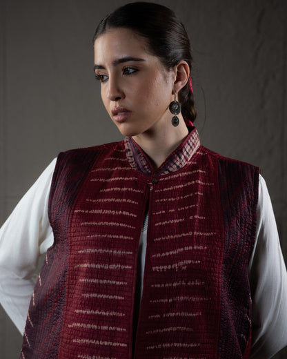 Red Ocean Shibori Jacket