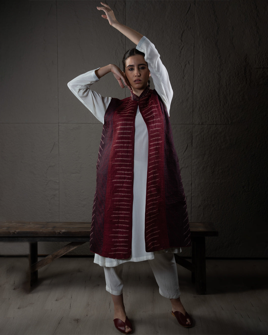 Red Ocean Shibori Jacket