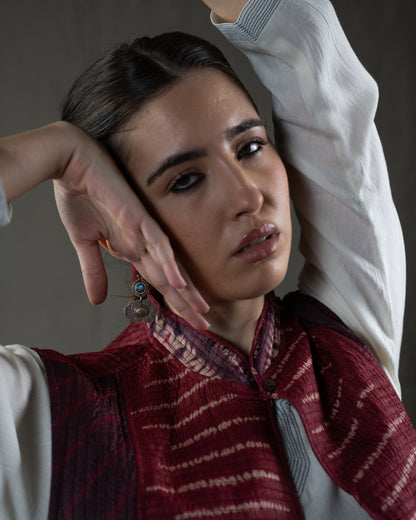 Red Ocean Shibori Jacket
