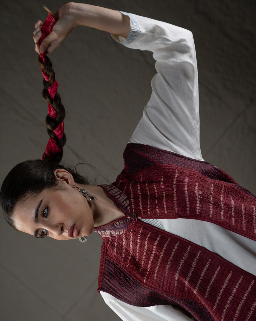 Red Ocean Shibori Jacket