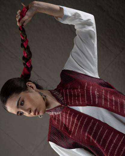 Red Ocean Shibori Jacket