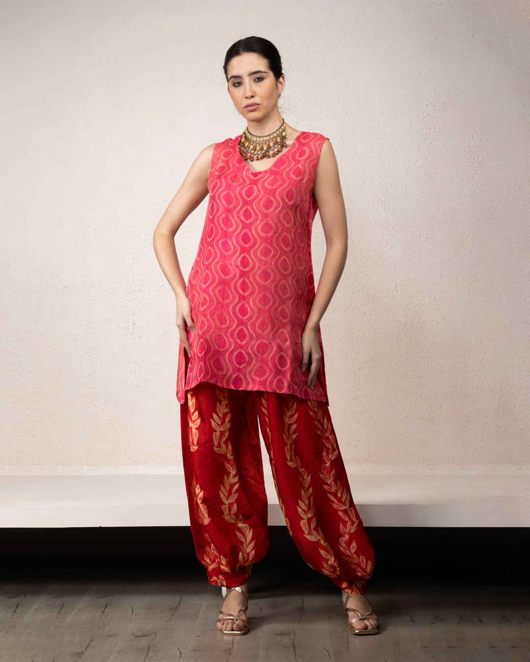 Aurelia Shibori Short Kurta Set