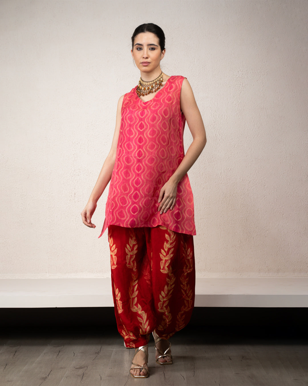 Aurelia Shibori Short Kurta Set