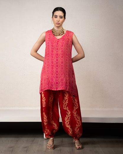 Aurelia Shibori Short Kurta Set