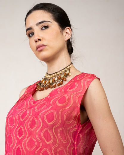 Aurelia Shibori Short Kurta Set