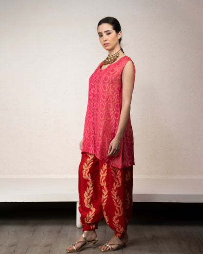 Aurelia Shibori Short Kurta Set