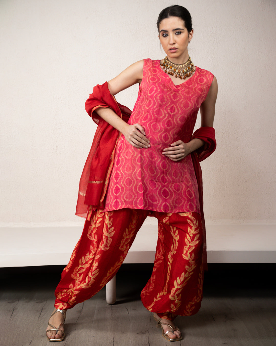 Aurelia Shibori Short Kurta Set