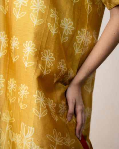 Crimson Flora Shibori