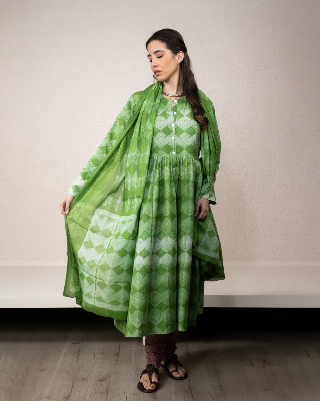 Meadow Bloom Shibori Dress