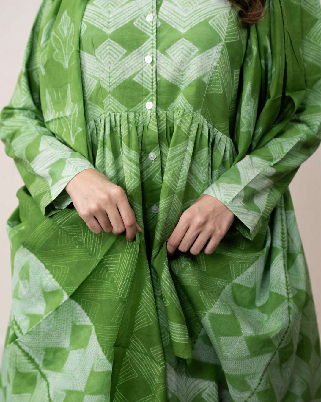Meadow Bloom Shibori Dress