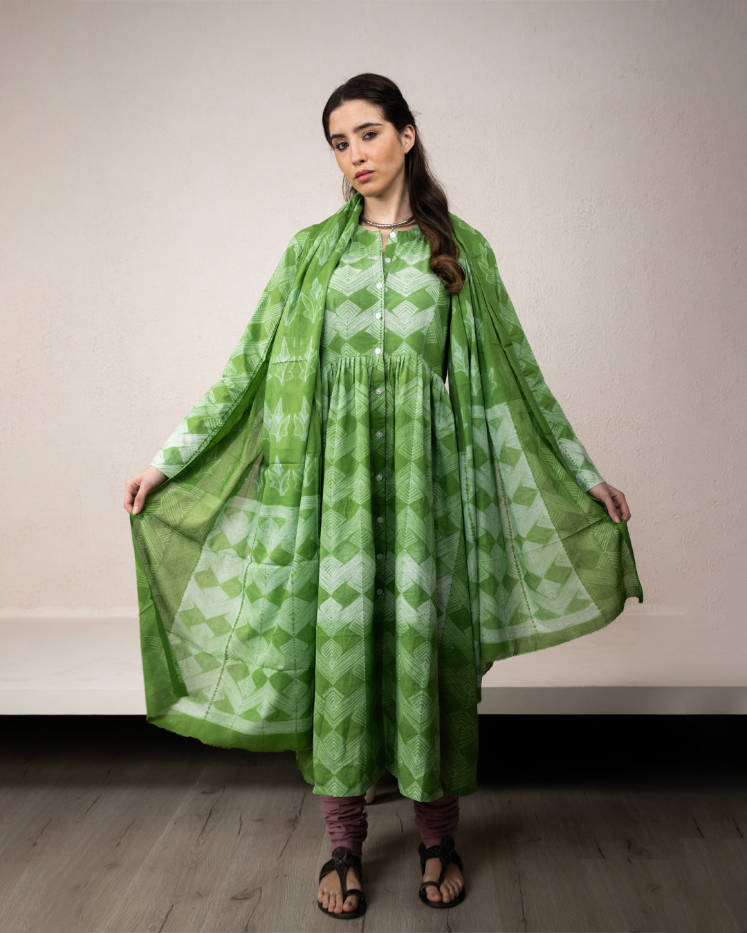 Meadow Bloom Shibori Dress