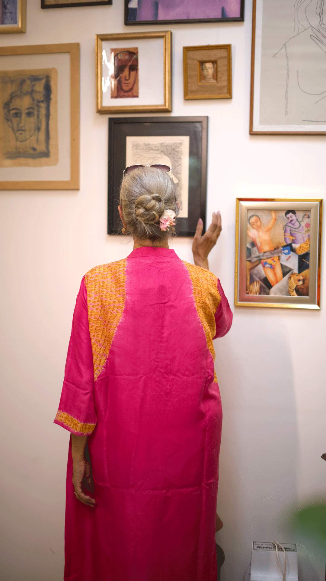 Gilded Bloom – Antifit Silk Indo-Western Kurta