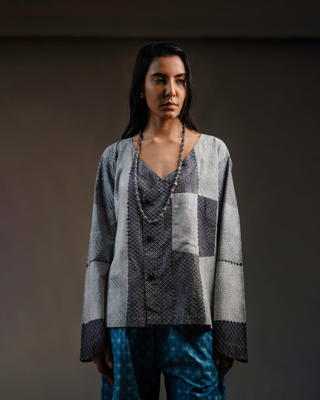 Spider web Kimono Shirt